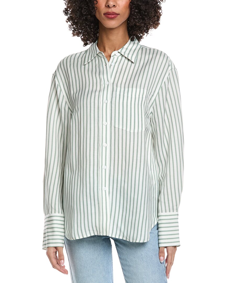 

Рубашка на пуговицах Tisbury из льняной смеси REVERIEE, белый