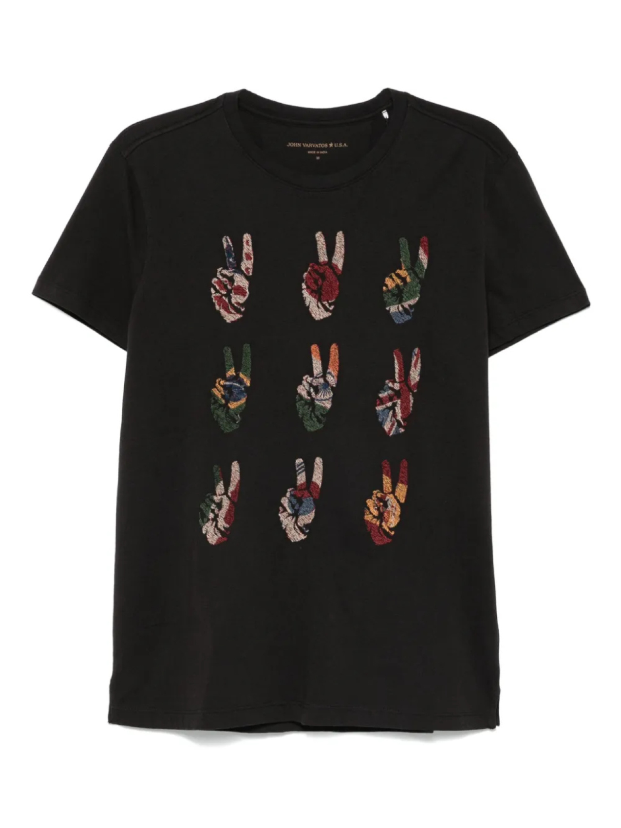 

John Varvatos футболка Peace Hand, черный