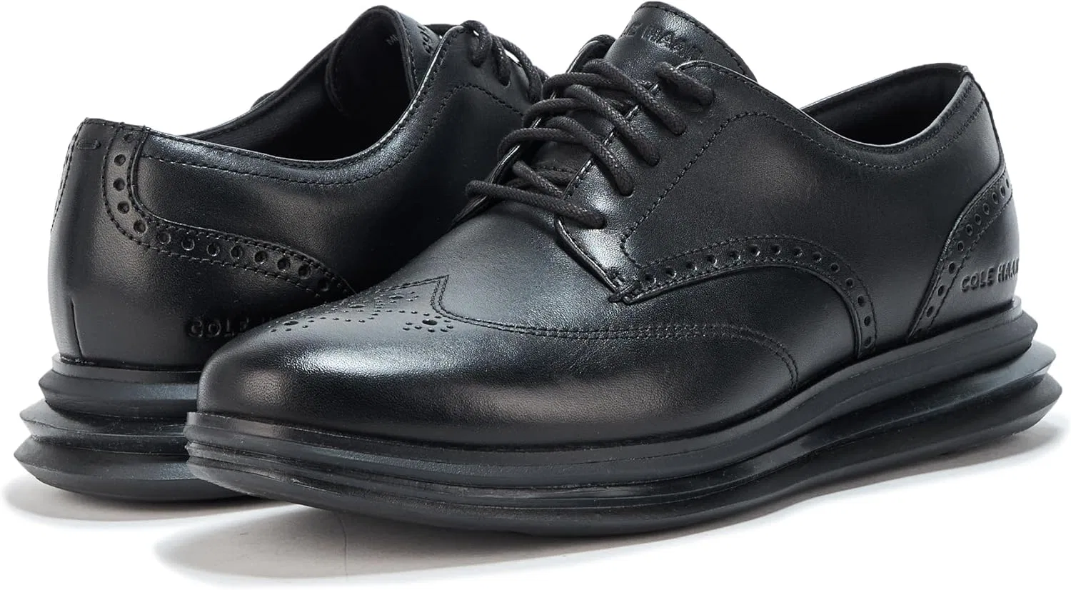 Мужские туфли Cole Haan Original Grand Energy One Wingtip Oxford, черный — фото 3