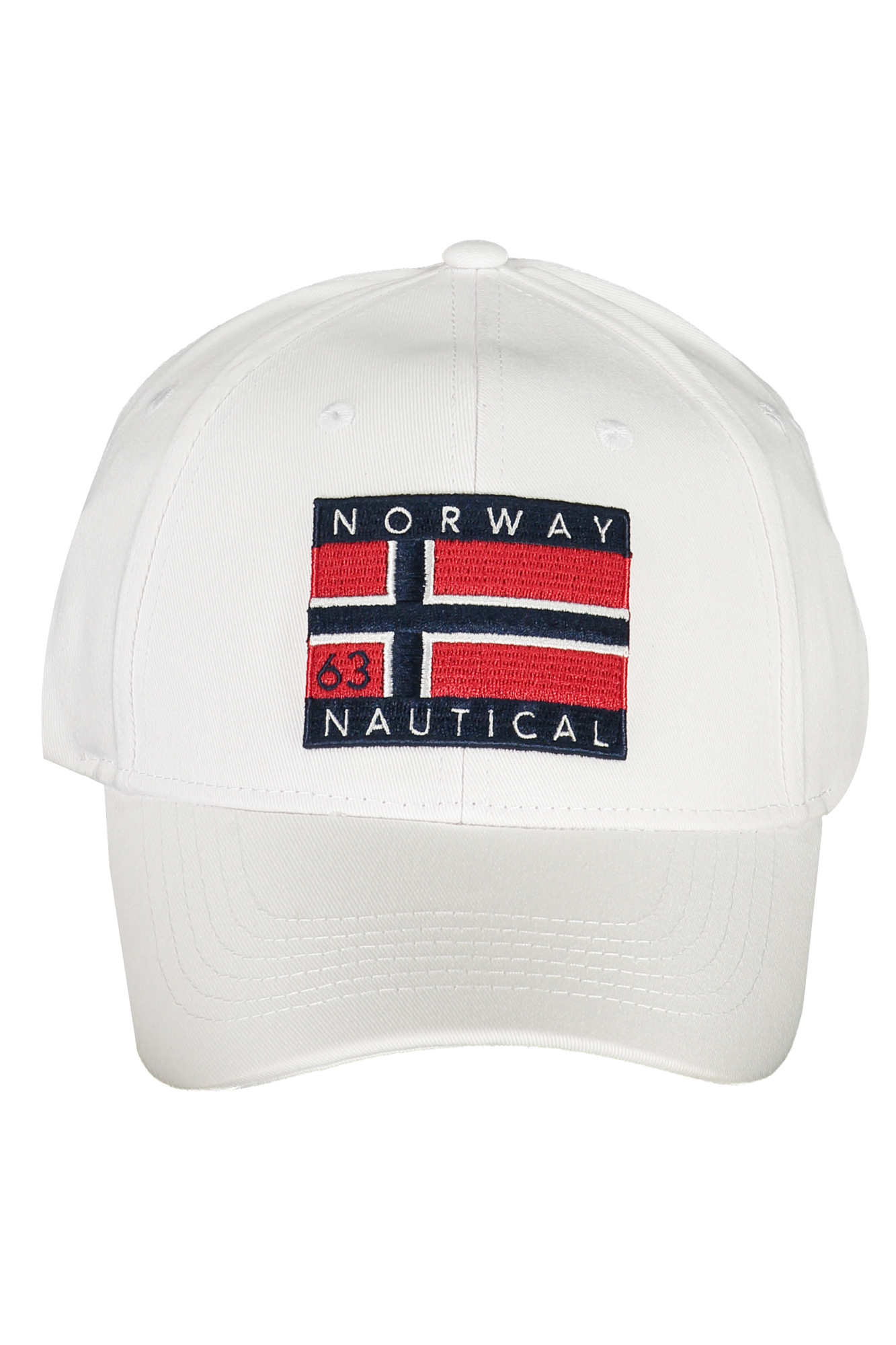 

Мужская кепка Norway 1963 хлопковая с аппликацией, белый