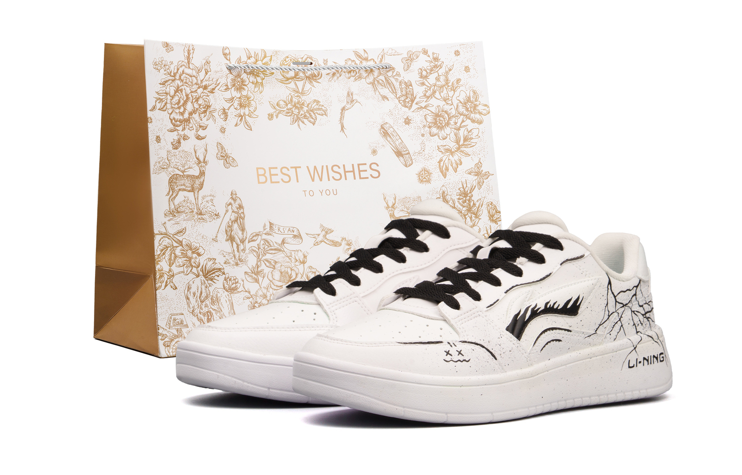 

Li Ning Sycee Cushioning, износостойкие низкие кроссовки для скейтбординга Unisex Li-Ning, белый shopping bag