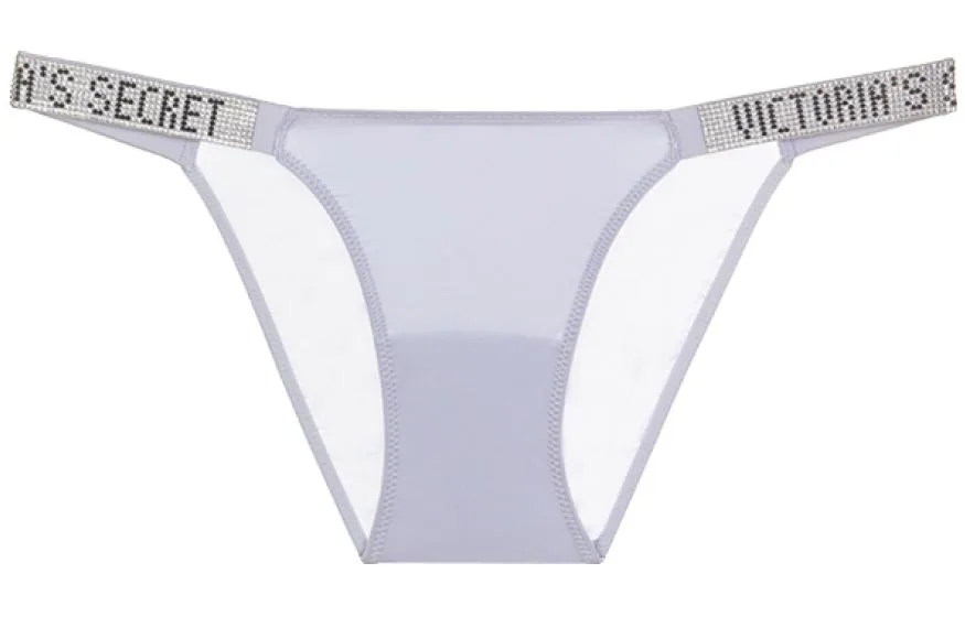 Victoria's Secret Женские стринги, 1 шт, цвет flint gray