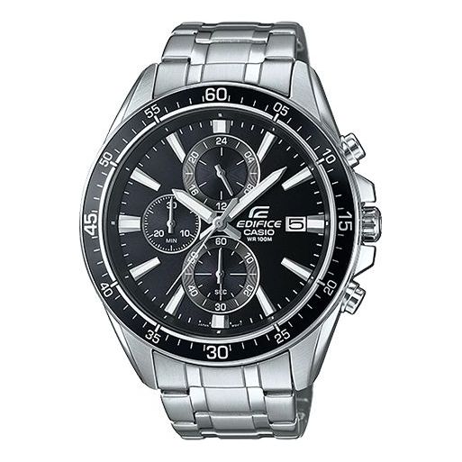 

Часы CASIO EDIFICE Stainless Steel Strap Black Dial Mens Black Analog, черный