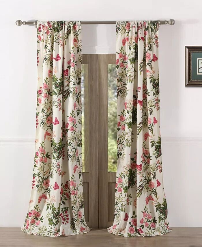 

Пара оконных панелей «Бабочки» Greenland Home Fashions, мультиколор
