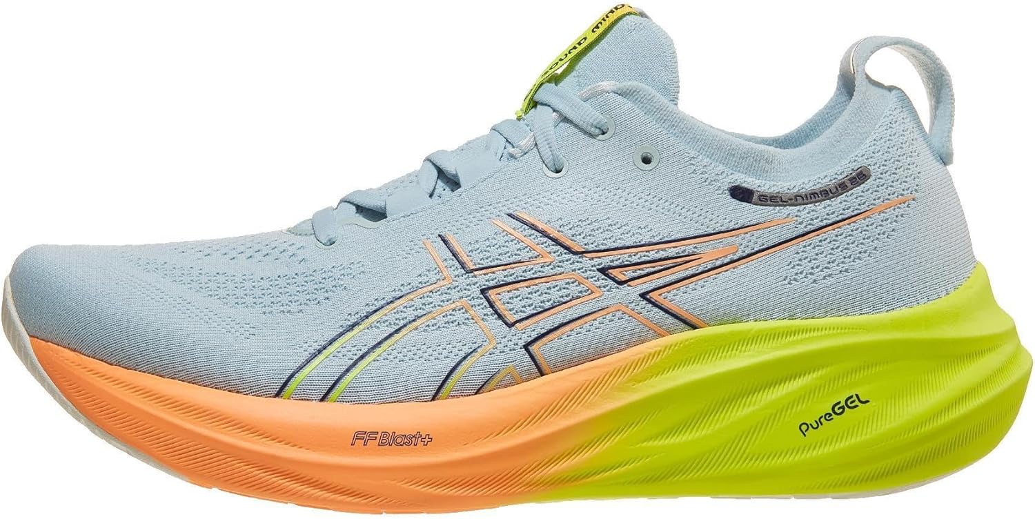 

Мужские беговые кроссовки ASICS Gel-Nimbus 26, желтый/серый