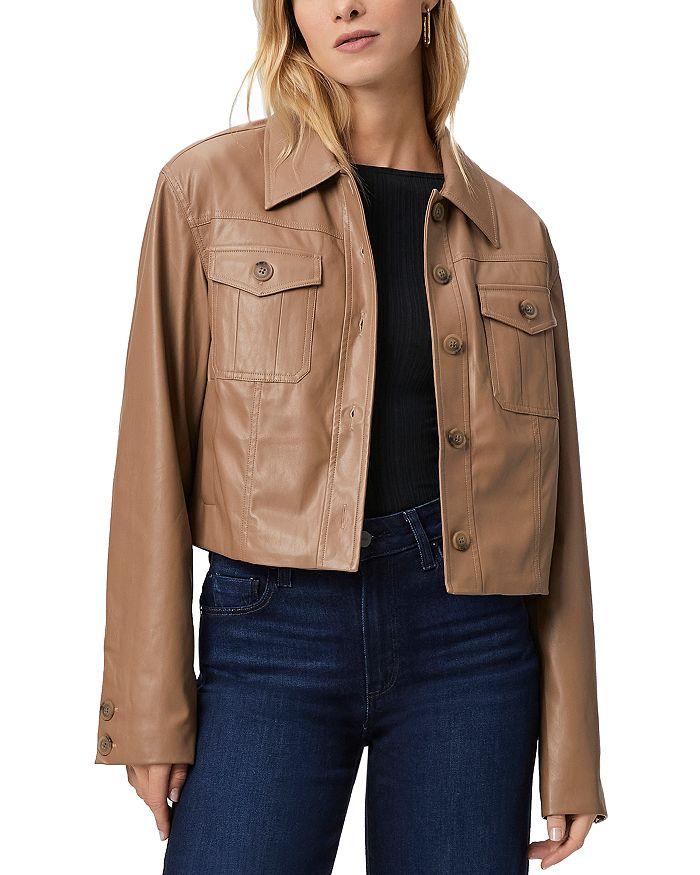 

Куртка Fenwick из искусственной кожи на пуговицах спереди PAIGE, коричневый/бежевый