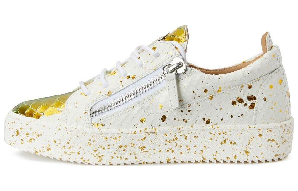 

Кроссовки Frankie с эффектом крокодила из кожи Giuseppe Zanotti, Original Shoe Box Included