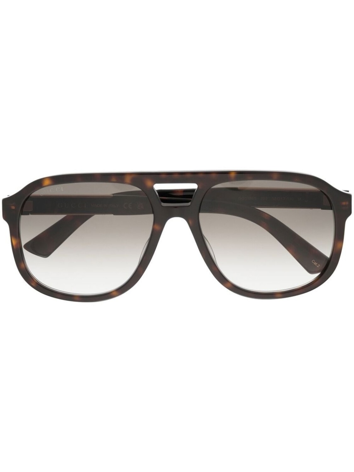 

Gucci Eyewear солнцезащитные очки-пилоты с логотипом, коричневый