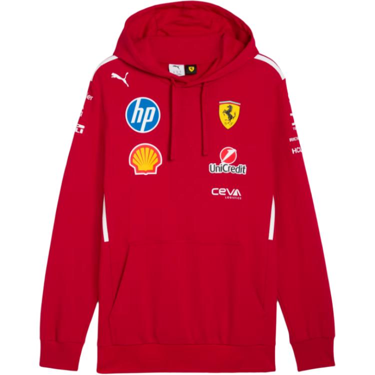 

Толстовка scuderia ferrari 2025 team для мужчин PUMA, бордовый
