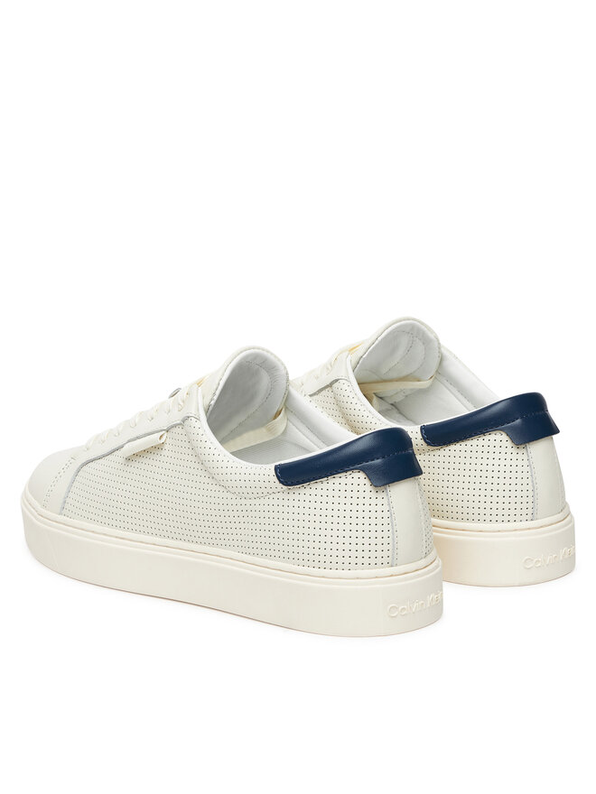 Кроссовки Clean Cup Low Laceup Perf Lth HM0HM01870 Calvin Klein, белый — фото 3