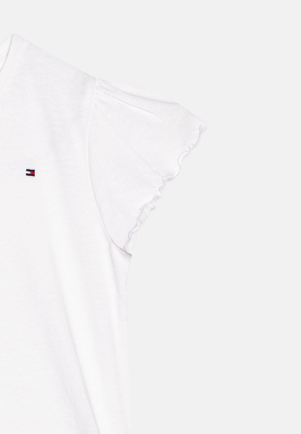 Базовая футболка Essential Ruffle Sleeve Tommy Hilfiger, белая — фото 2
