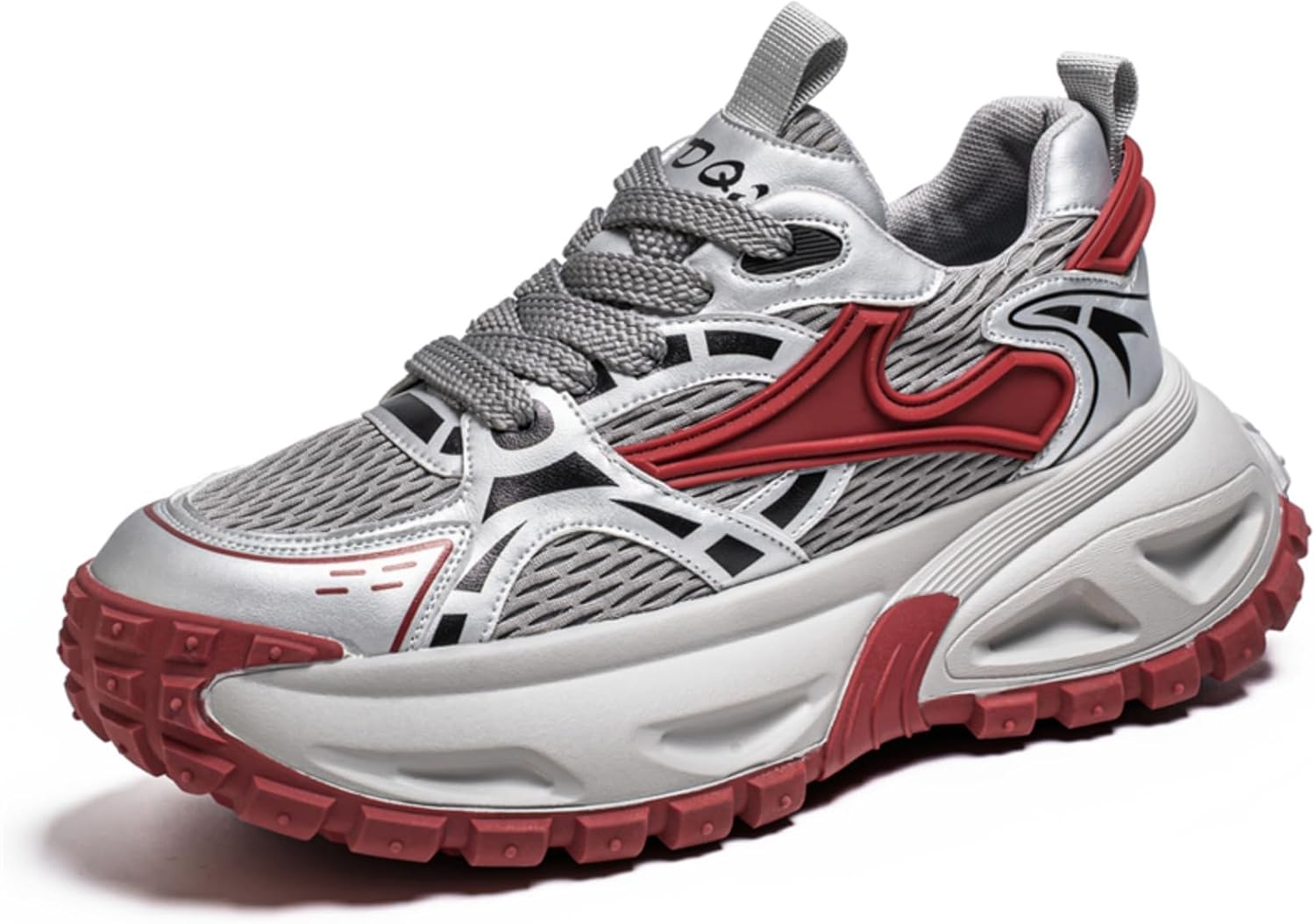 

Мужские белые массивные кроссовки-блоки, стильные ретро платформы с оранжевыми и зелеными акцентами, удобная повседневная обувь Aokisx