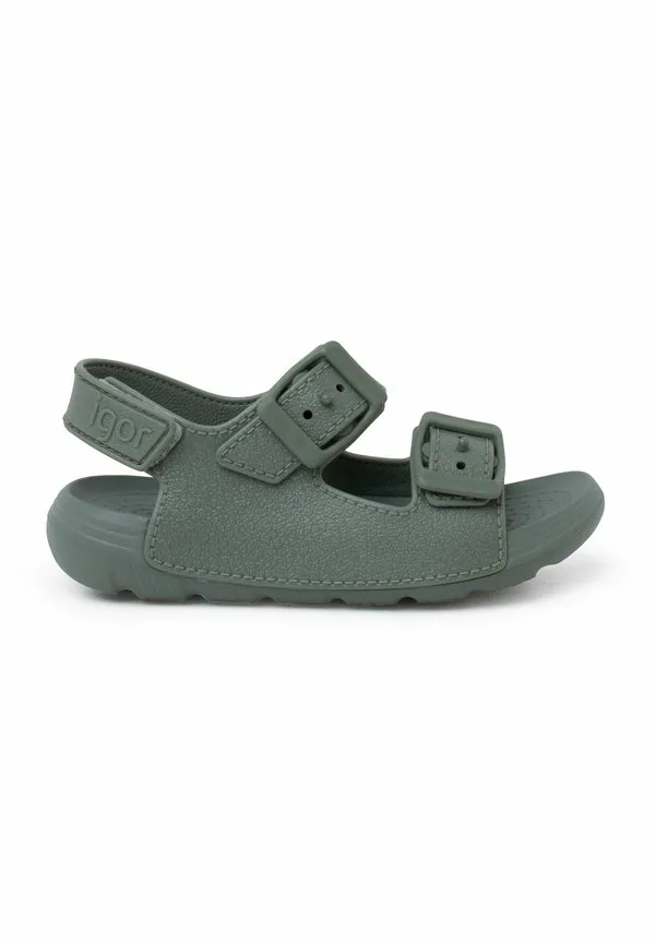 Двойная hebilla colores тянет пляжные тапочки adentente Igor, Verde