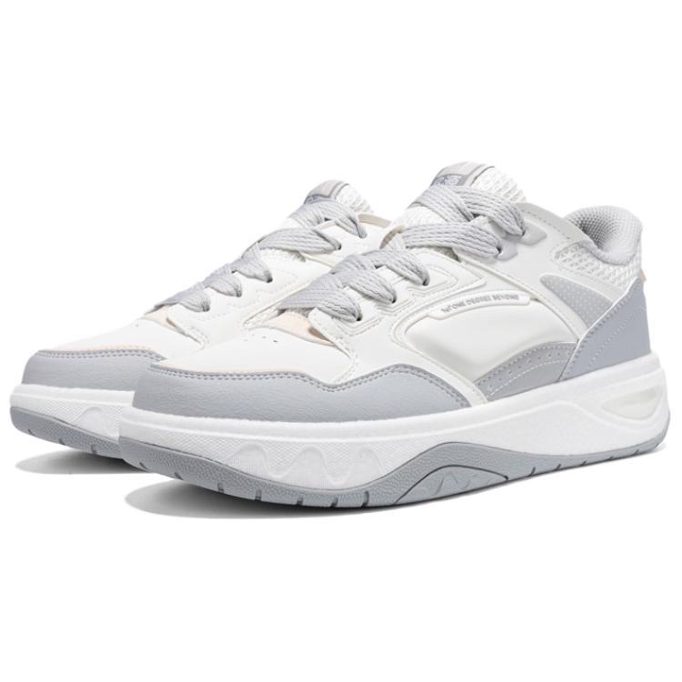 Кроссовки для скейтбординга Qiyuan 20 Wear resistant And Lightweight Low top мужские 361°, белый серый — фото 3