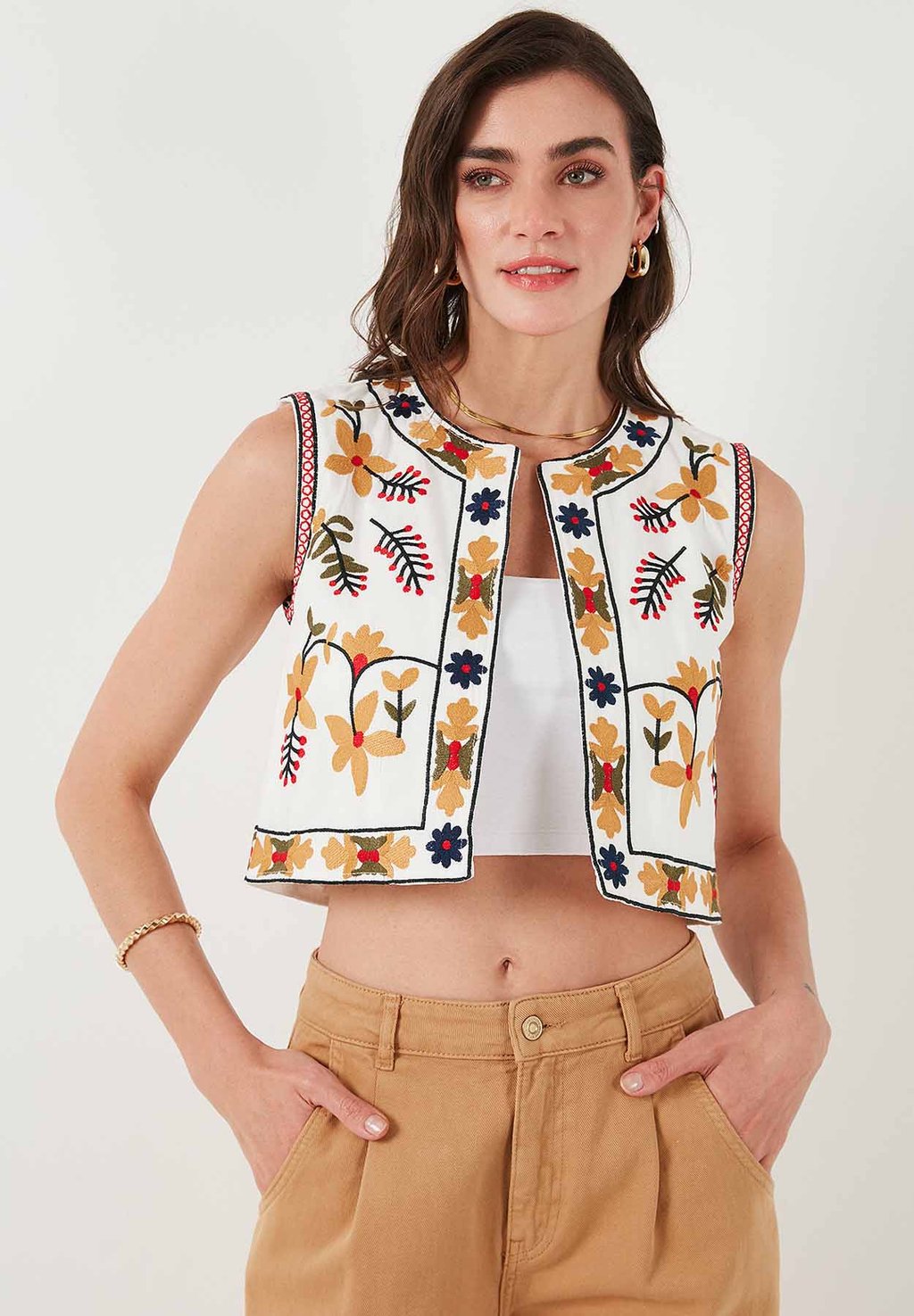 

Жилет REGULAR FIT LELA, белый