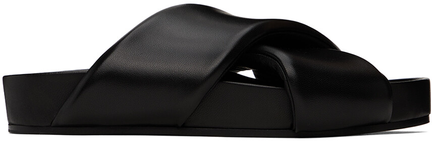

Черные шлепанцы с мягкой подкладкой Jil Sander