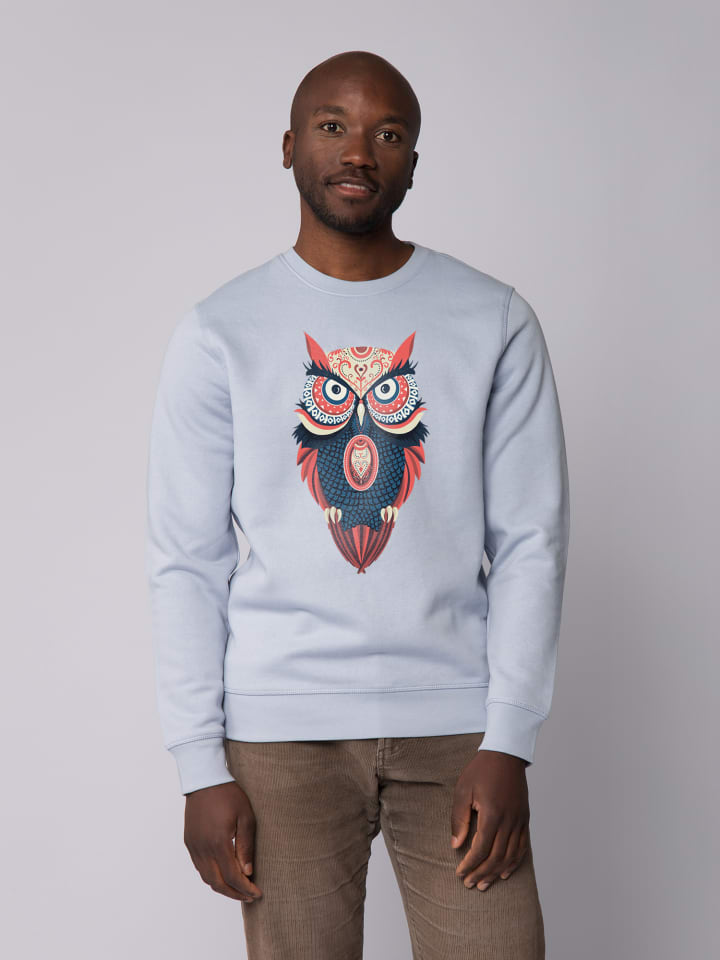 

Толстовка wat Apparel Colorful Owl, цвет serene blue