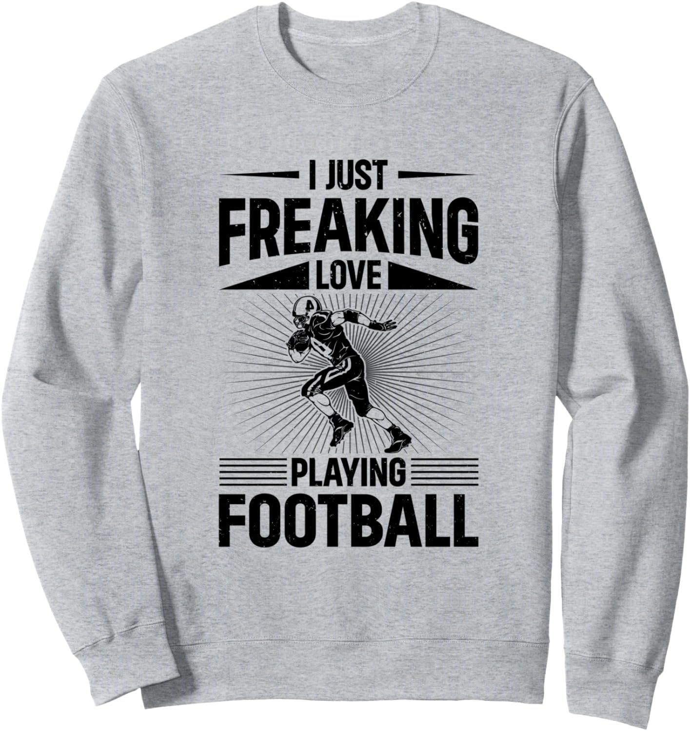 

Американский футбол - я просто обожаю играть в футбол! Толстовка American Football Lover, серый