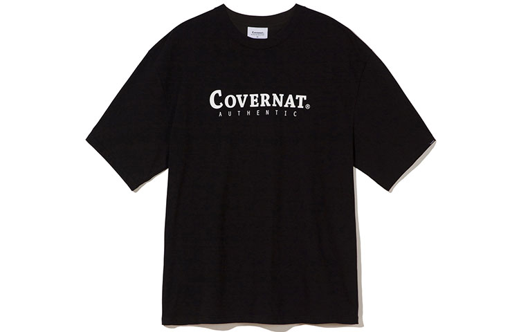 

COVERNAT Футболка унисекс черная, Черный, COVERNAT Футболка унисекс черная