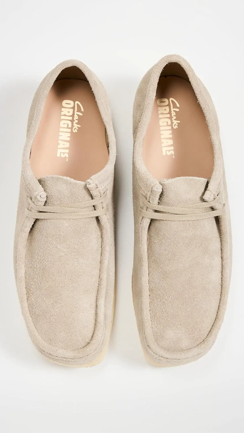 Мужские оксфорды Clarks Wallabee, черные, бледно-серый — фото 4