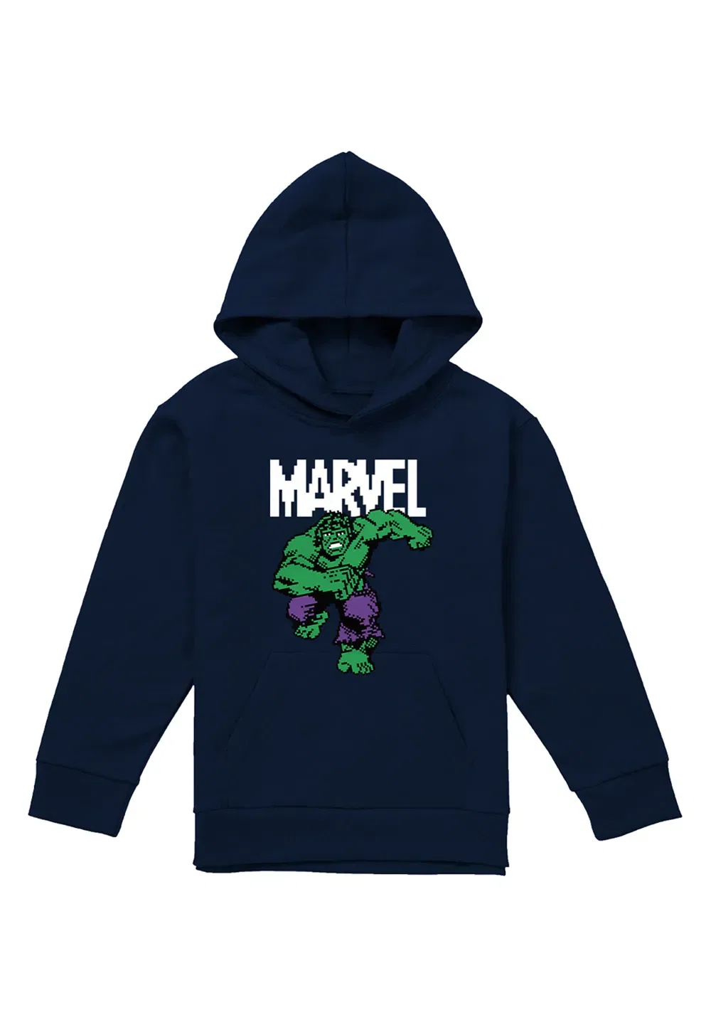 Детская худи Marvel Hulk Pixel, темно-синий — фото 4