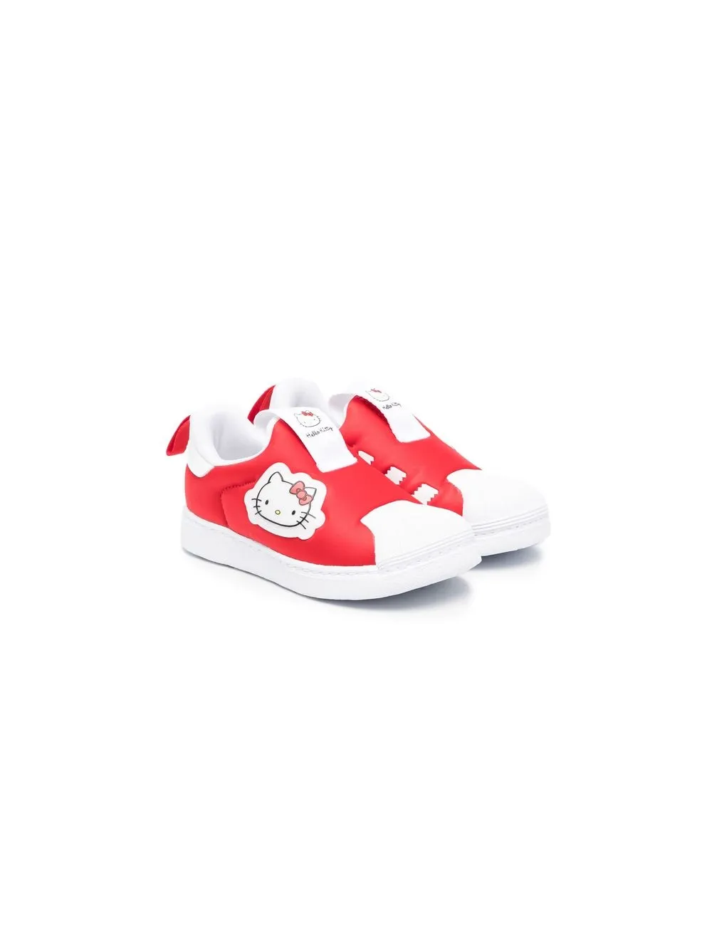 

Слипоны Superstar 360 из коллаборации с Hello Kitty Adidas, красный