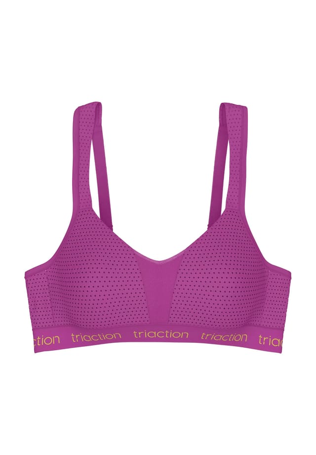 

Спортивный бюстгальтер Triaction Energy Lite Extreme Bounce Control без косточек Triumph, цвет grape