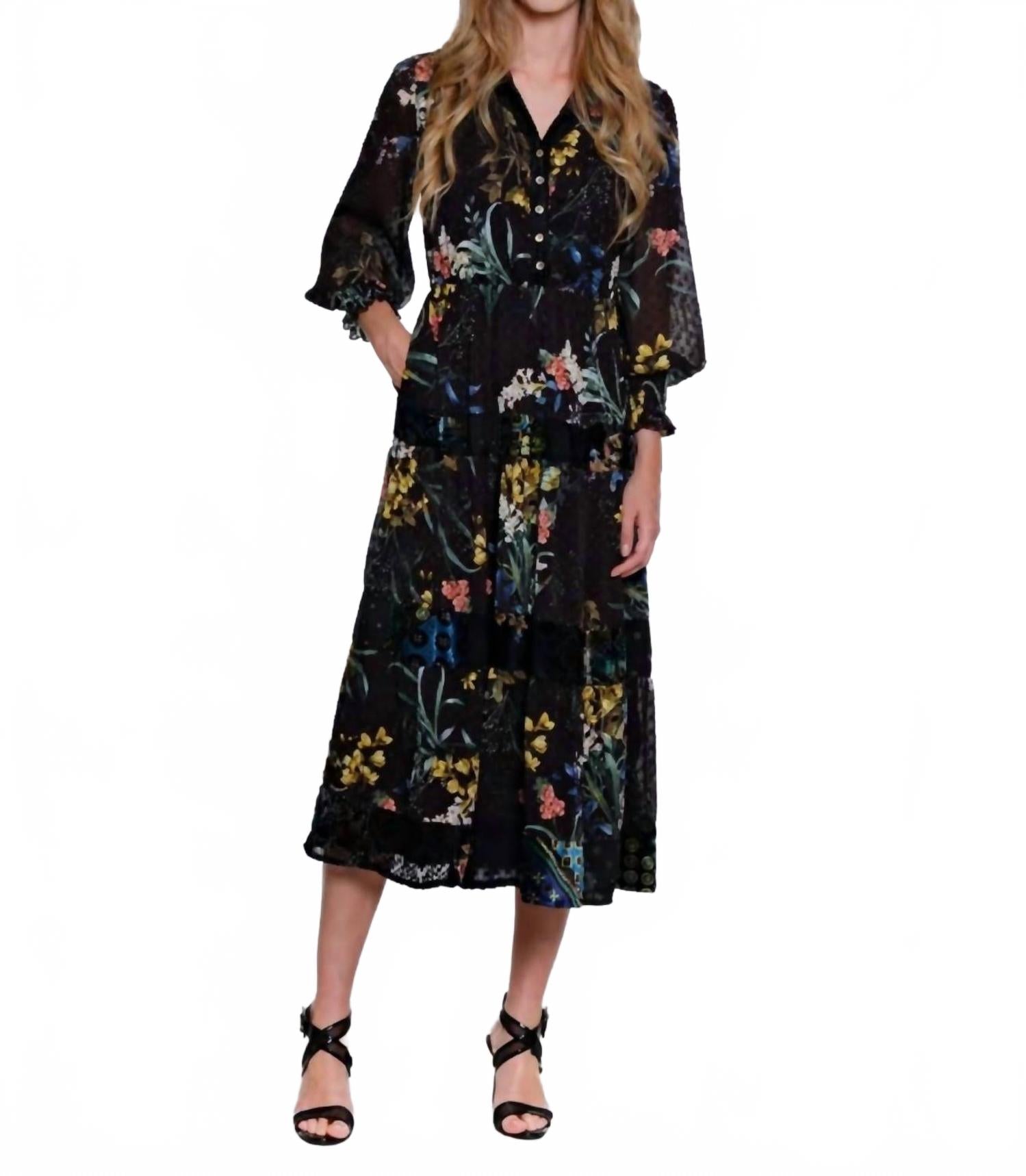 

Черное бархатное платье JOHN MARK