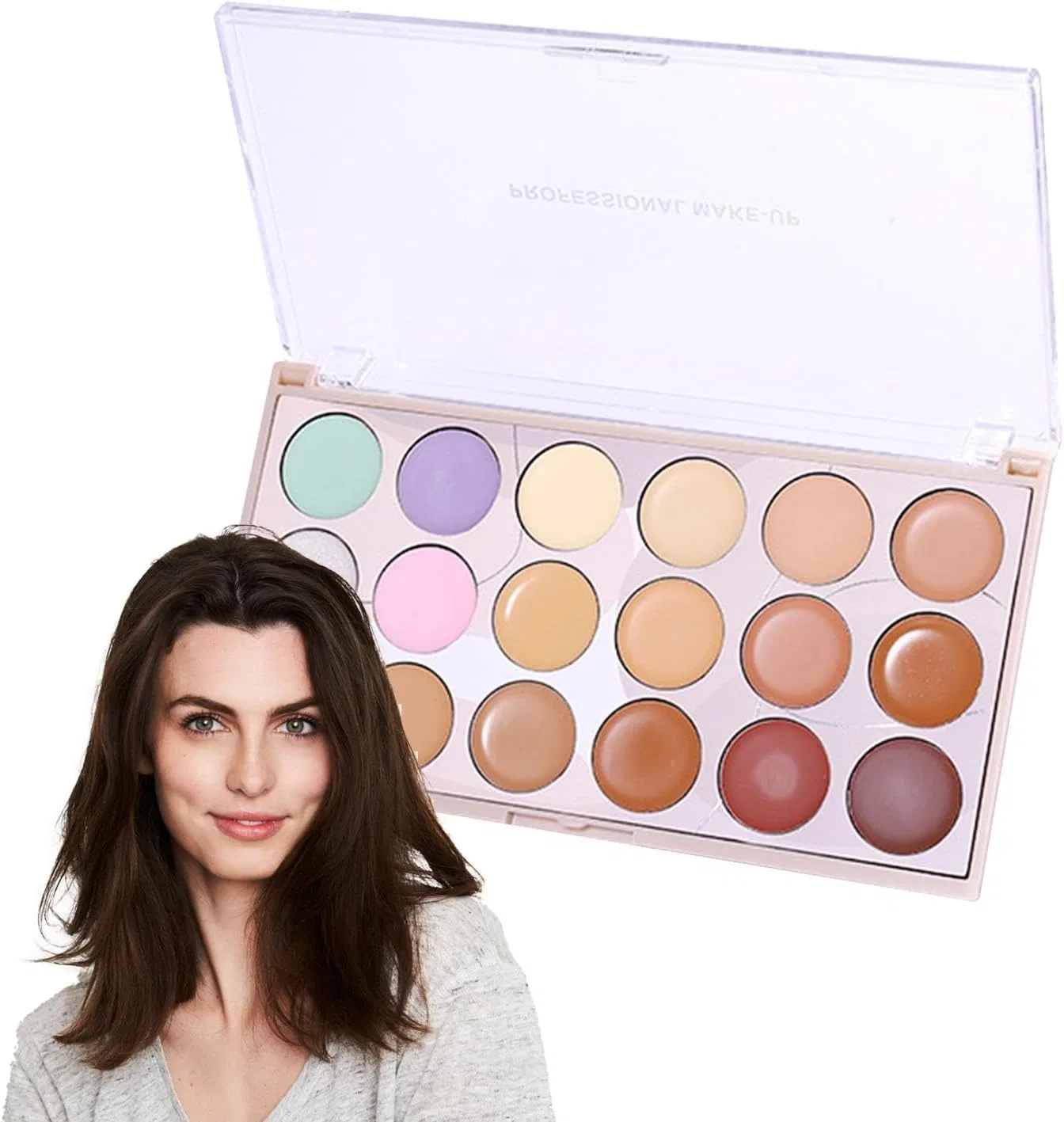 Консилер Color Correction Palette, 18 цветов, без бренда