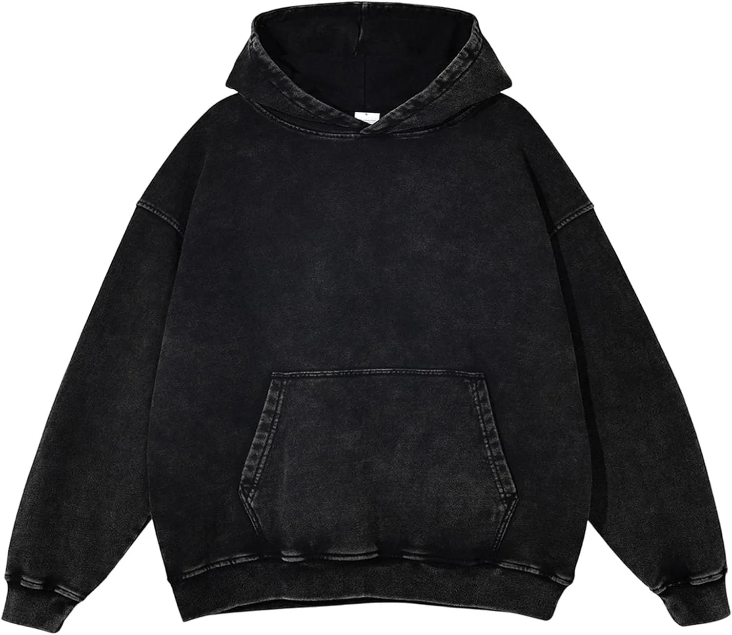 

Мужской худи оверсайз винтаж с эффектом кислотной стирки QYFUZSM