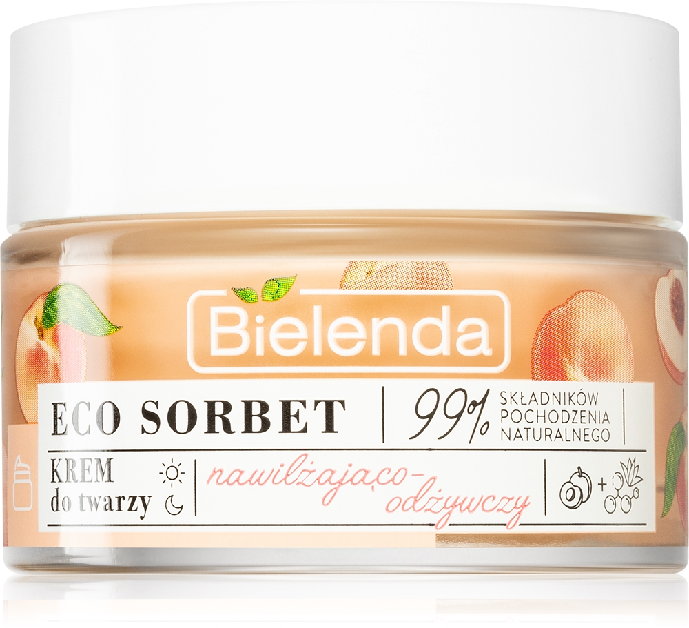 

Увлажняющий и питательный крем Eco Sorbet с персиком Bielenda, 50 мл