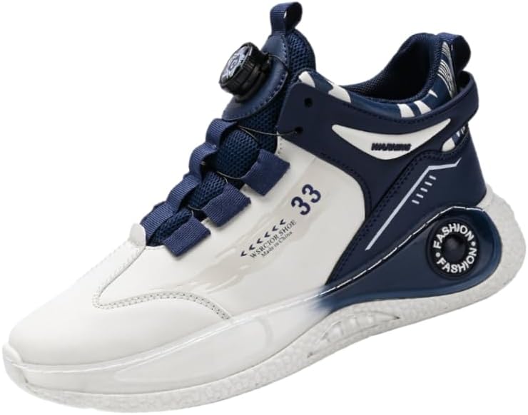 

Мужские высокие кроссовки осень 2025 - белые повседневные обувь с толстой подошвой, модный стиль Dad, массивный дизайн, универсальная обувь на каждый день Clolinde