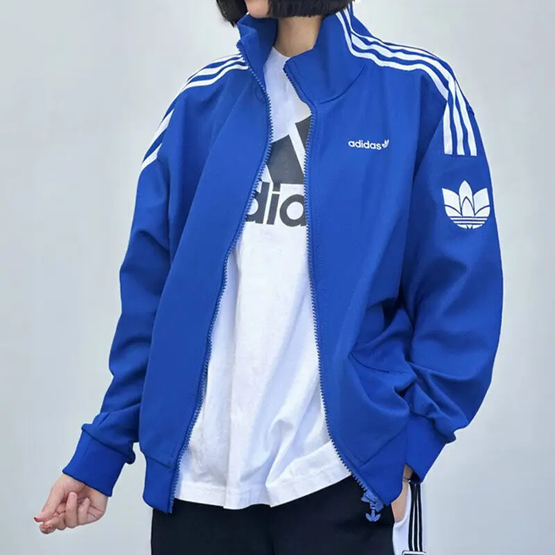 Adidas Originals Куртка унисекс синяя, Blue — фото 2