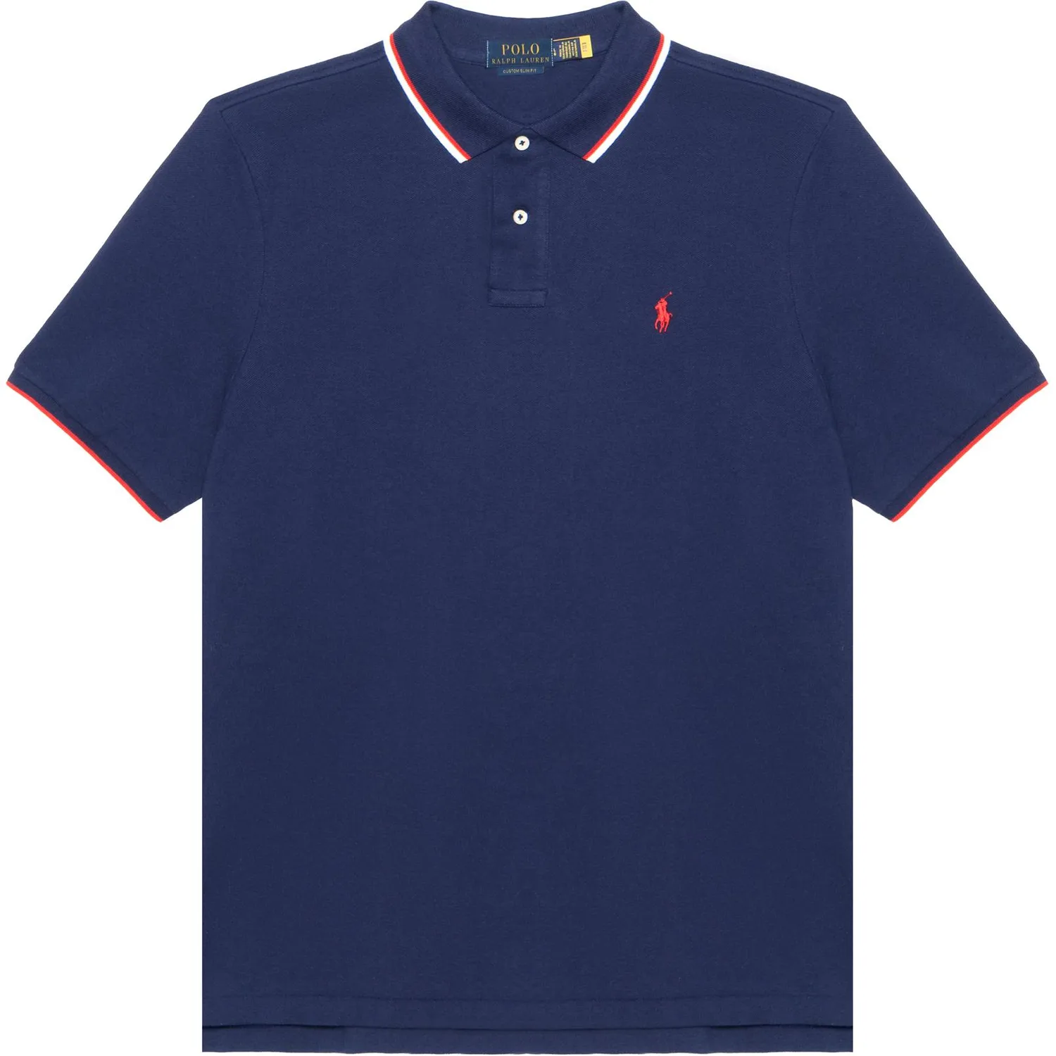 Поло с коротким рукавом и вышитым пони Polo Ralph Lauren, синий — фото 3