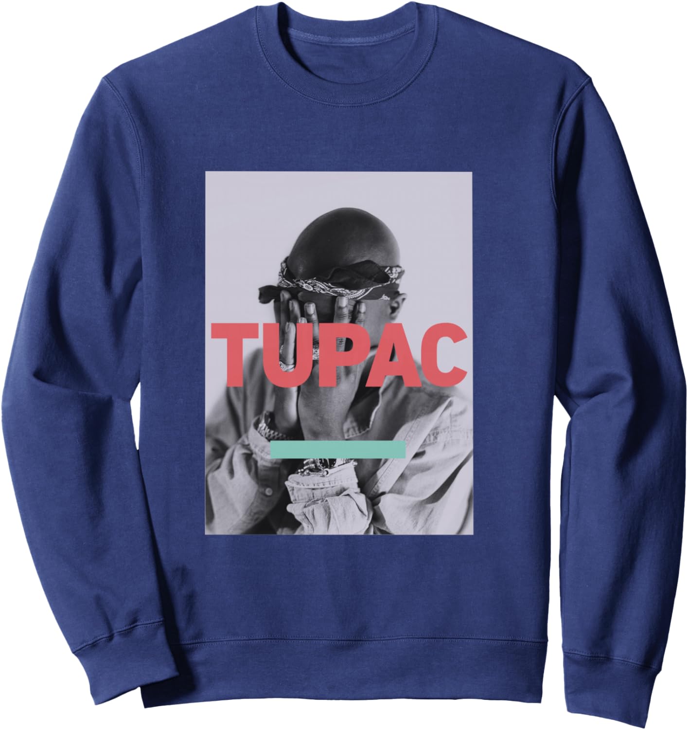 

Официальная толстовка с фотографией Тупака, синяя Tupac Shakur, Синий, Официальная толстовка с фотографией Тупака, синяя Tupac Shakur