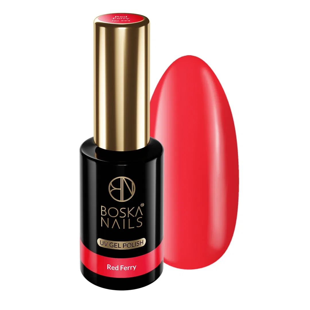 Гибридный лак для ногтей «Red Ferry No. 553» от Boska Nails Boska Nails, Red Ferry No. 553