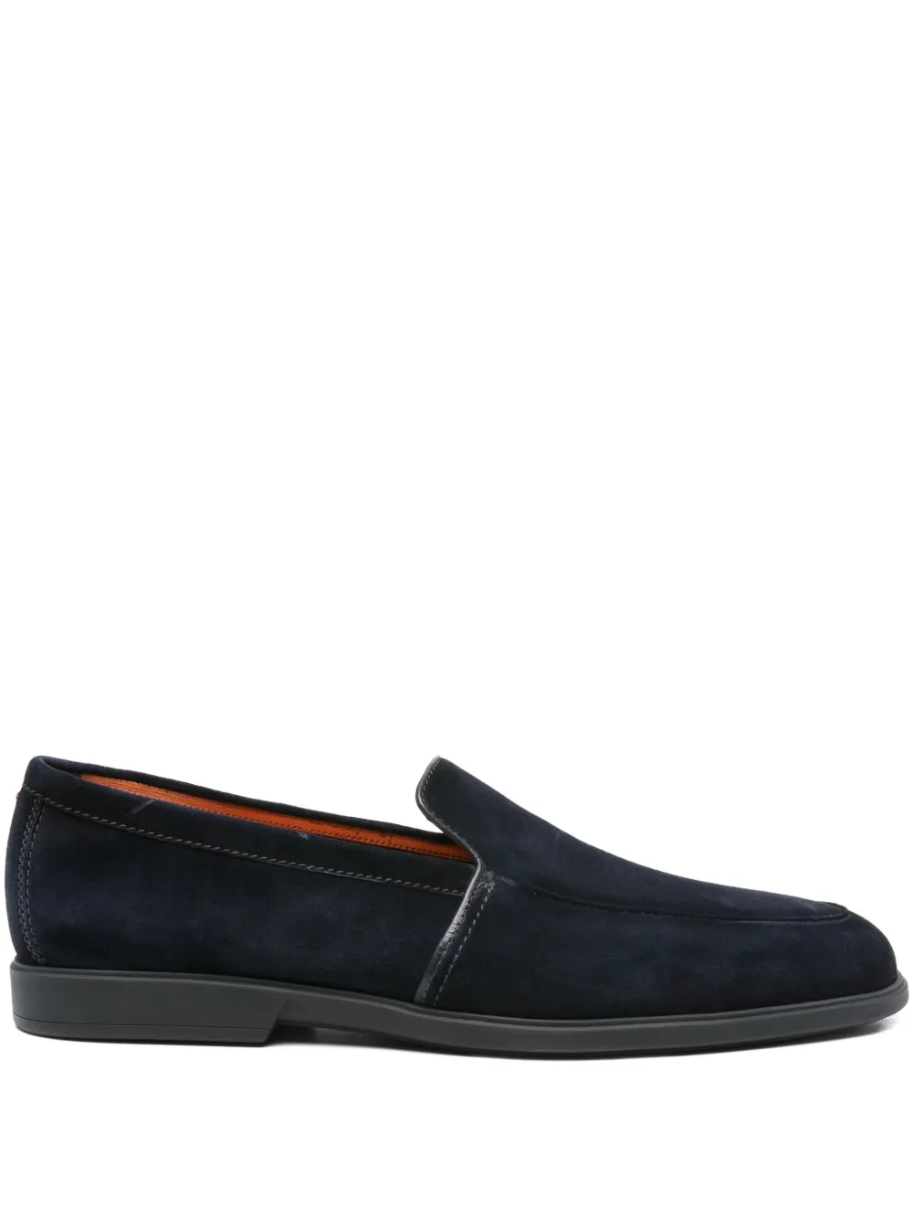 

Замшевые лоферы Santoni, синий