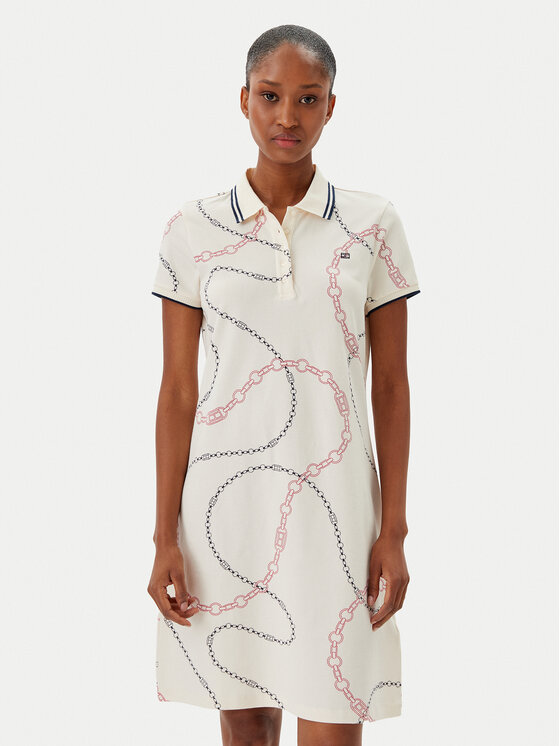 

Платье на каждый день стандартный крой WW0WW45532 Tommy Hilfiger, бежевый