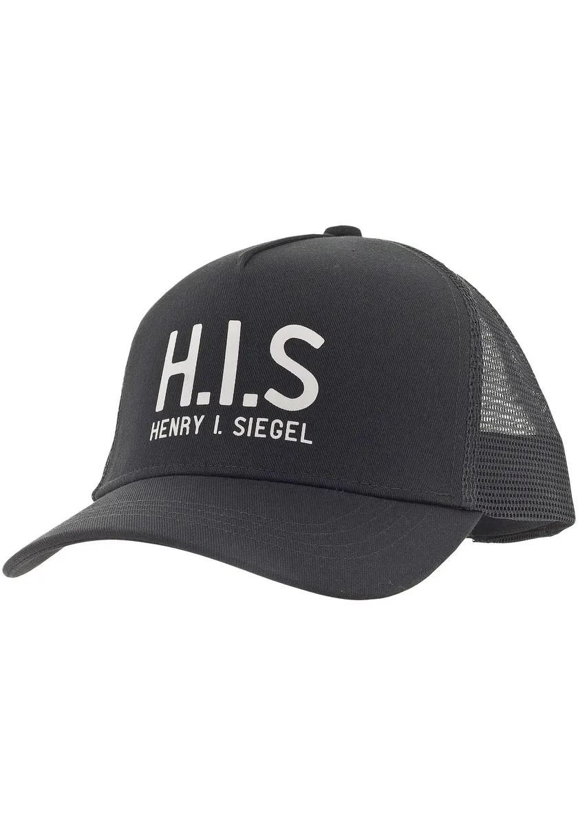 

Бейсболка H.I.S, сетчатая кепка с принтом H.I.S, серый