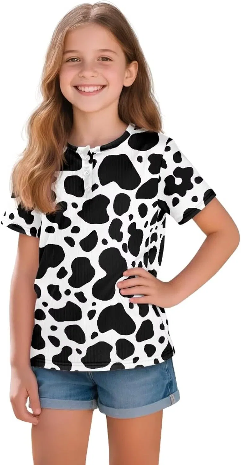 Футболка с принтом Gzzxiailg, детская, Classic Cow