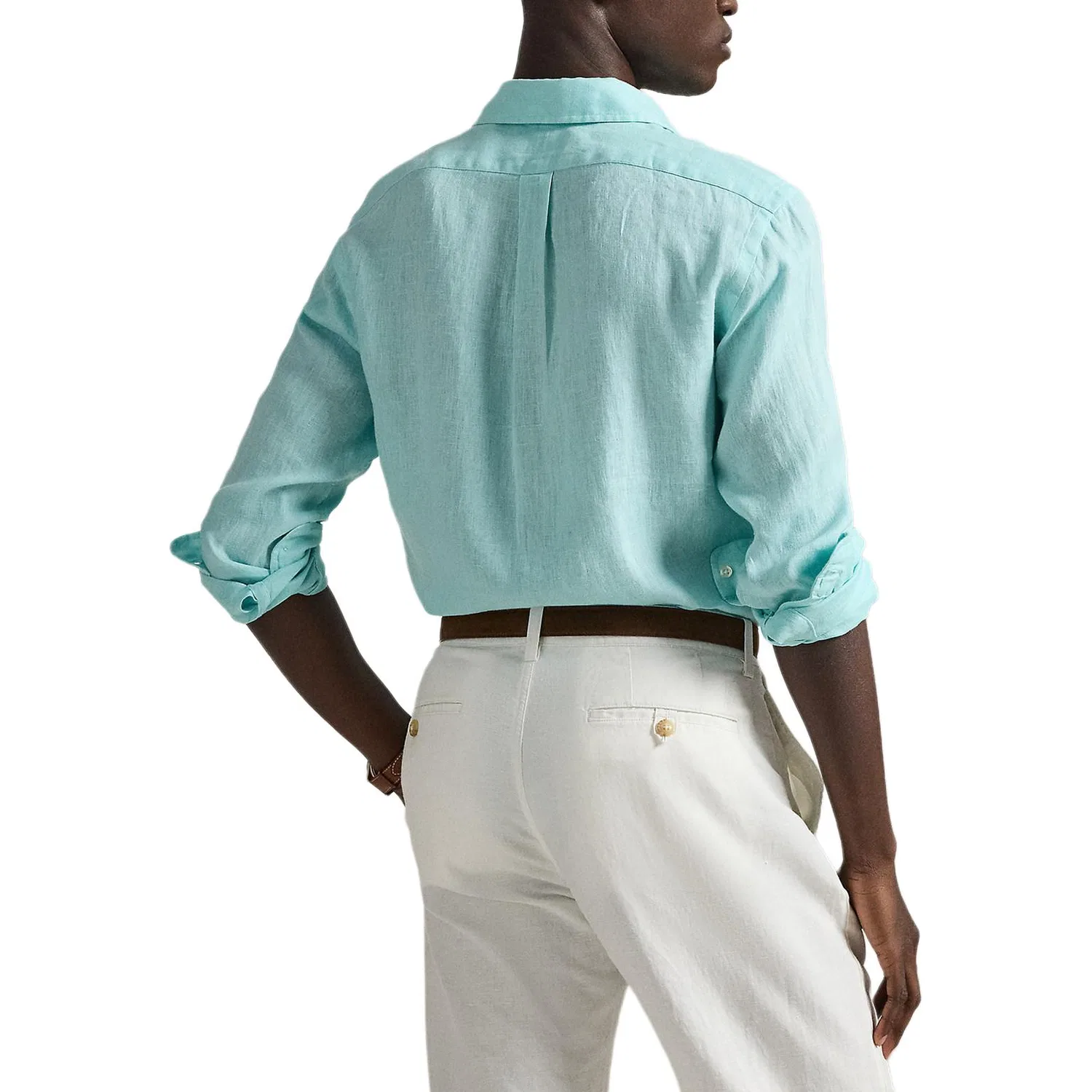 Рубашка SS26 Classic Fit мужская Polo Ralph Lauren, Lake Green — фото 4