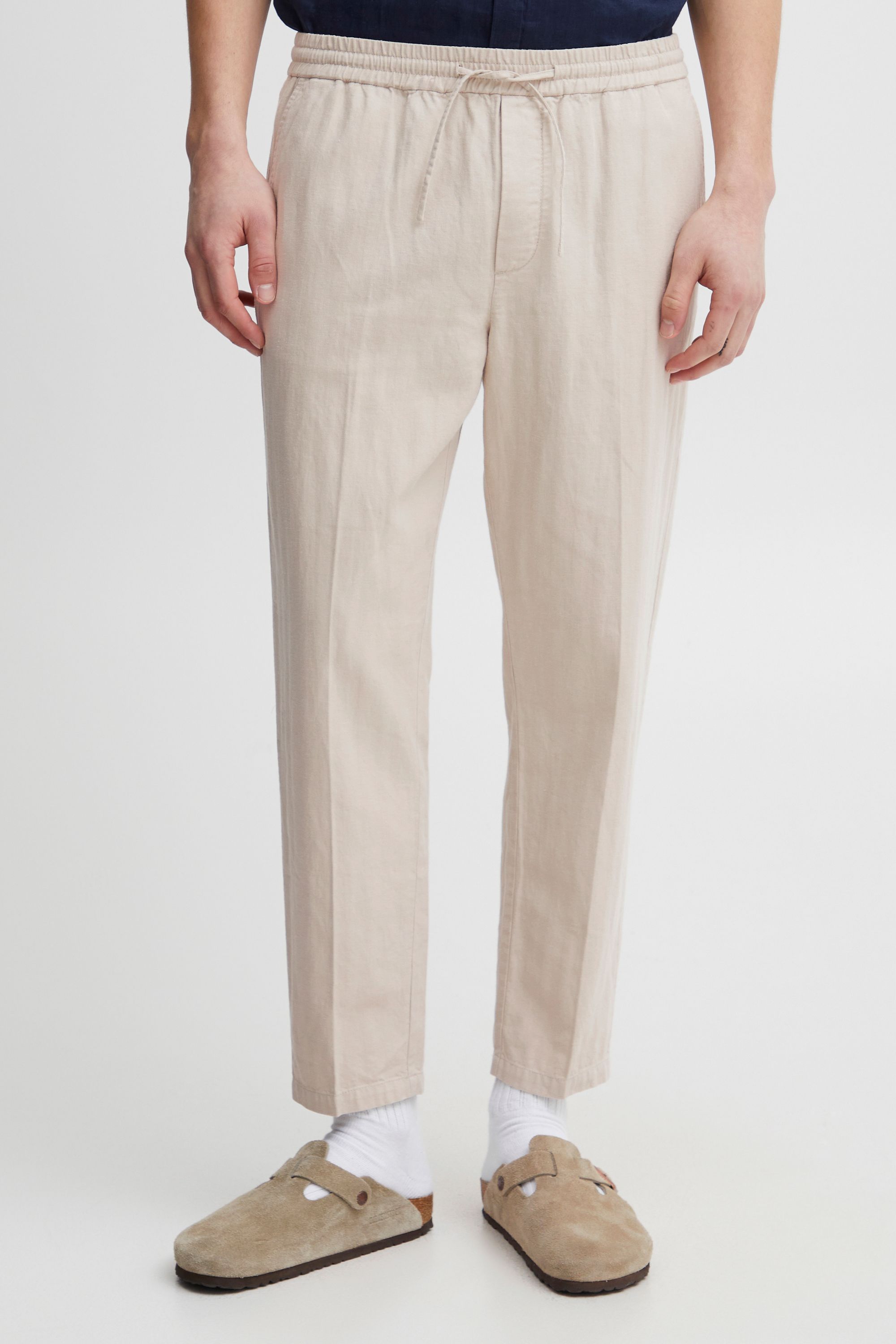 

Тканевые брюки CASUAL FRIDAY Stoff CFPilou 0080 linen pants 20504738, серый