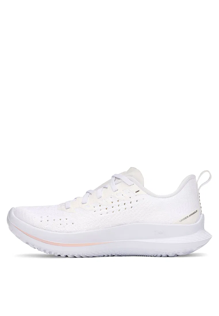 Кроссовки, для бега, Velociti 4 Under Armour, белый/розовый — фото 3