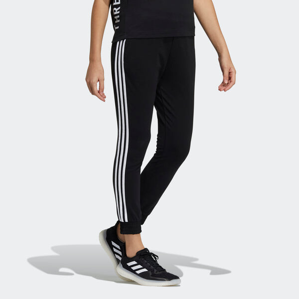 Спортивные штаны (WMNS) adidas Fi Pt Sj Elastic Slim Fit Bundle Feet Sports Pants/Trousers/Joggers Black, черный — фото 4