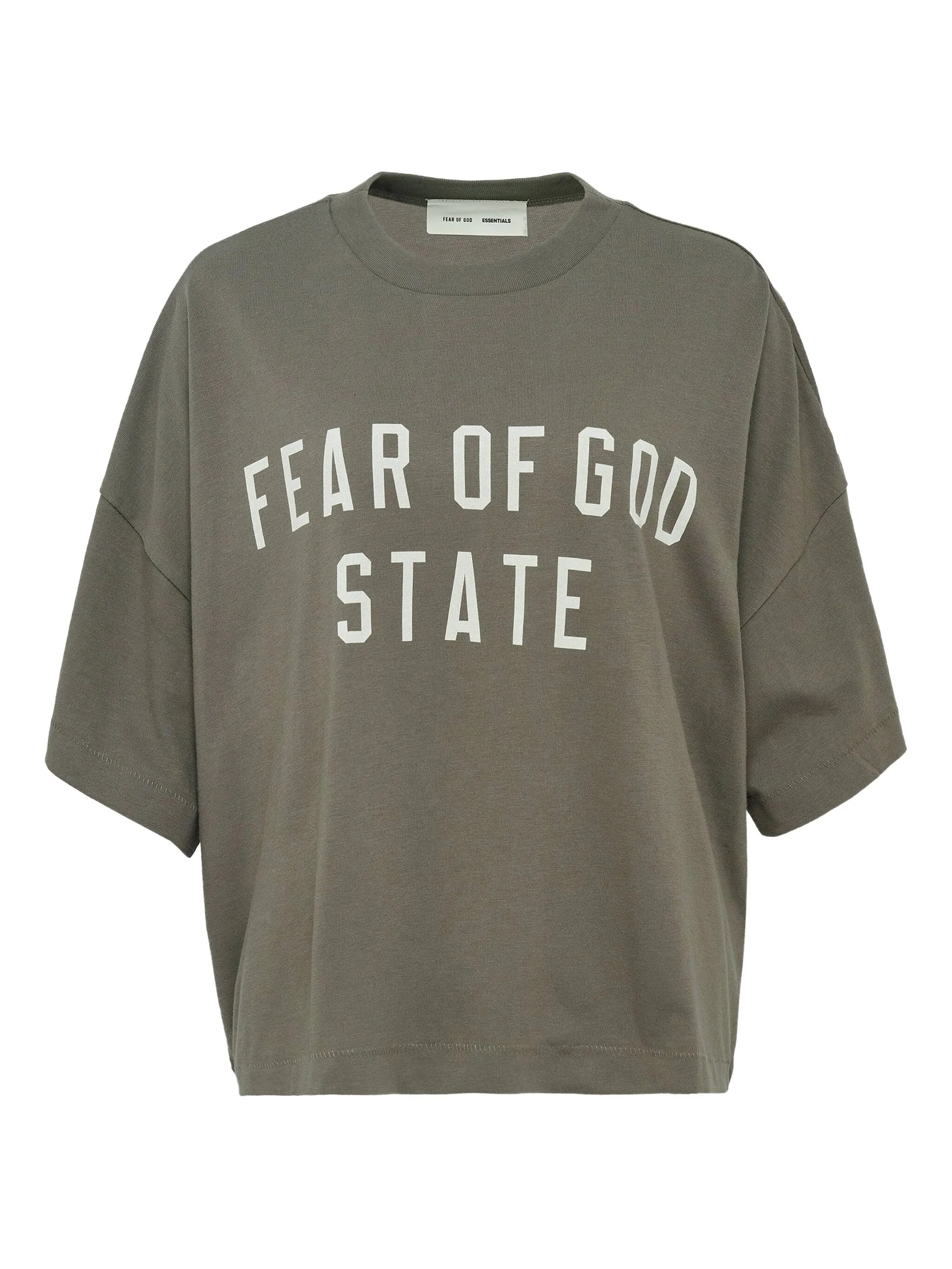 

Футболка с логотипом Fear Of God Essentials, зеленый