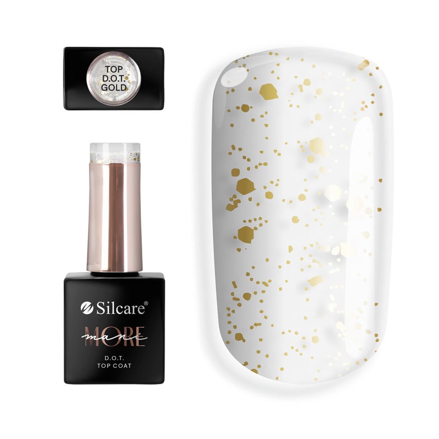

Silcare, Top Coat maniMORE DOT Gold, 10 г