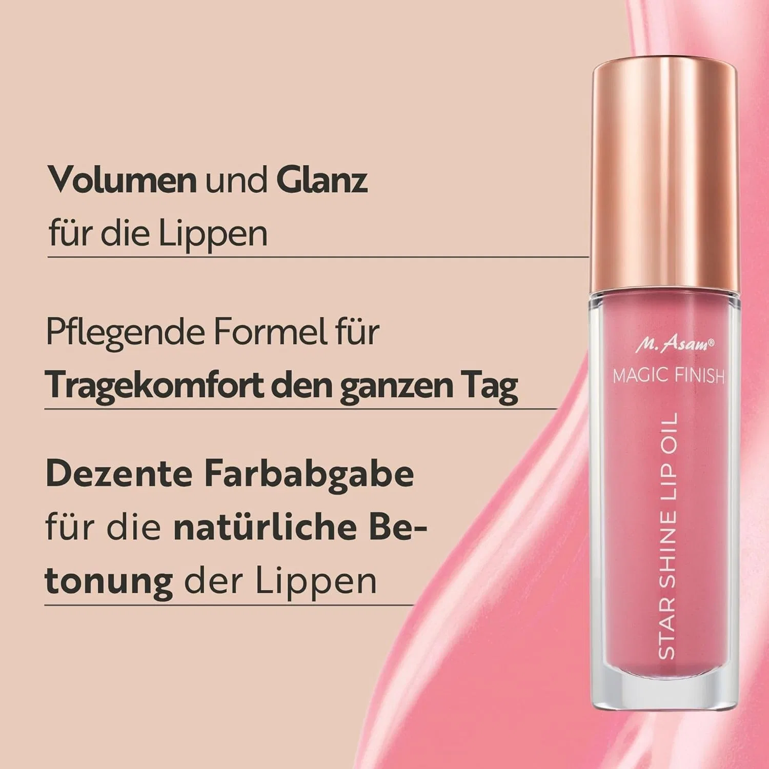 Масло для губ M. Asam «Magic Finish Star Shine Lip Oil Raspberry Cupcake» (4 мл) ‎M. Asam, Raspberry Cupcake — фото 2