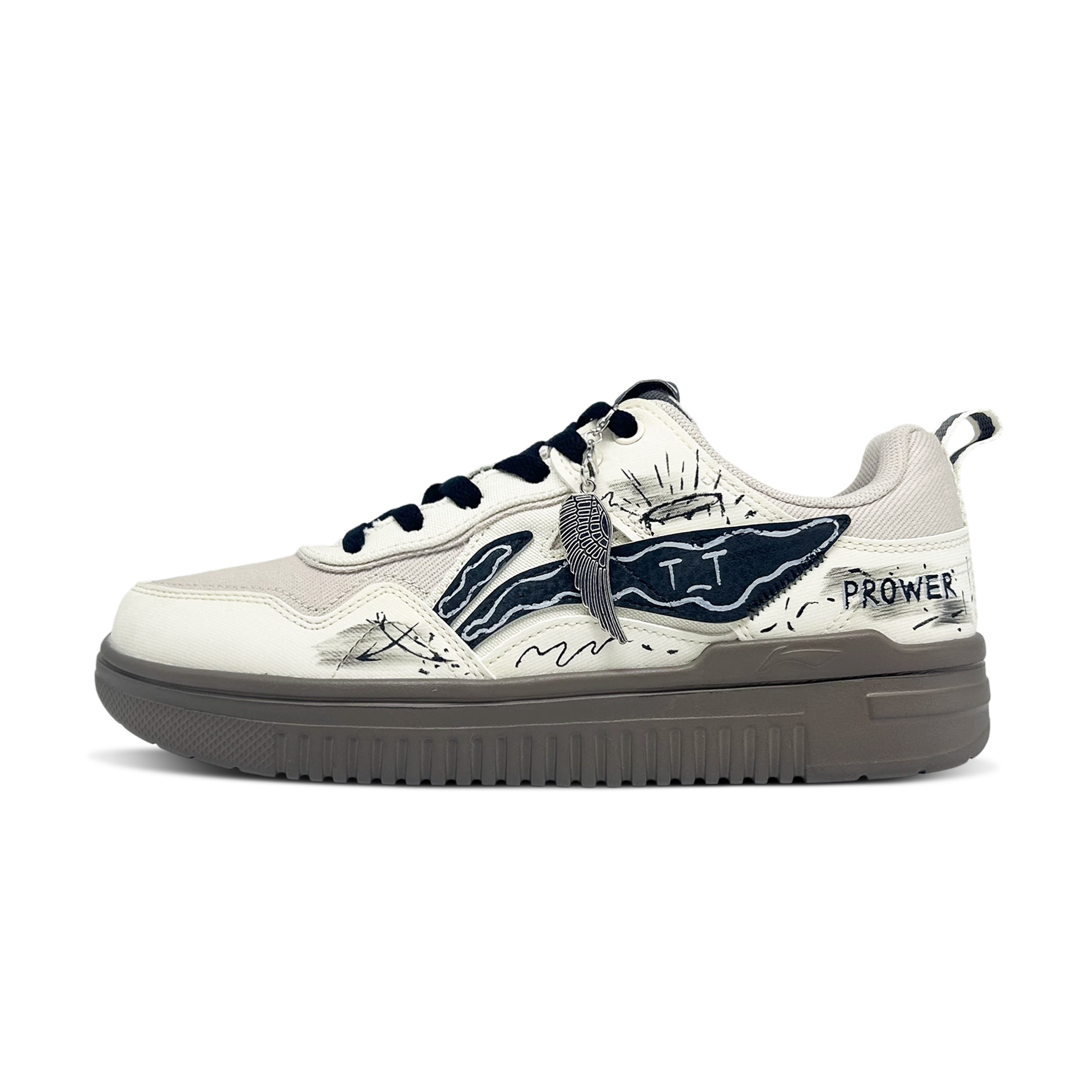 

Водонепроницаемые и износостойкие низкие кроссовки для скейтбординга мужские LINING, черный