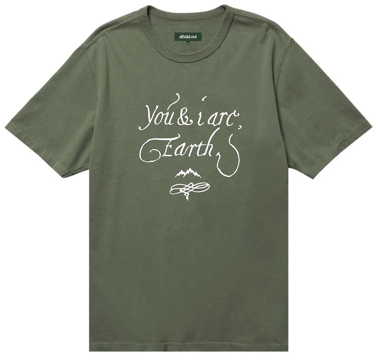 

Футболка Afield Out Earth T-Shirt 'Sage', зеленый