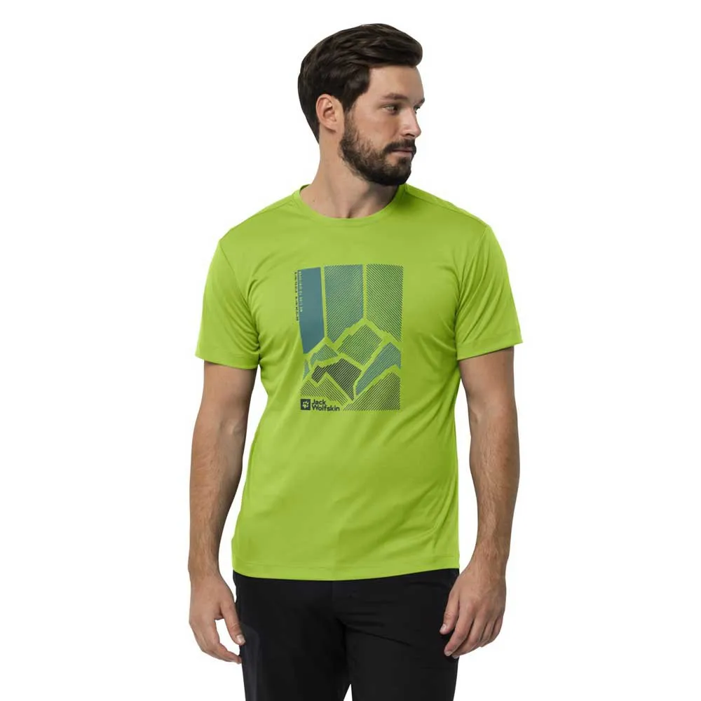 

Футболка Jack Wolfskin Peak Graphic, зеленый